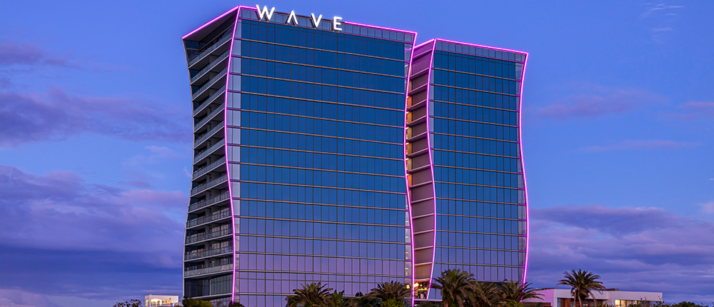 Lake Nona Wave Hotel - Exterior of Hotel at Sunset