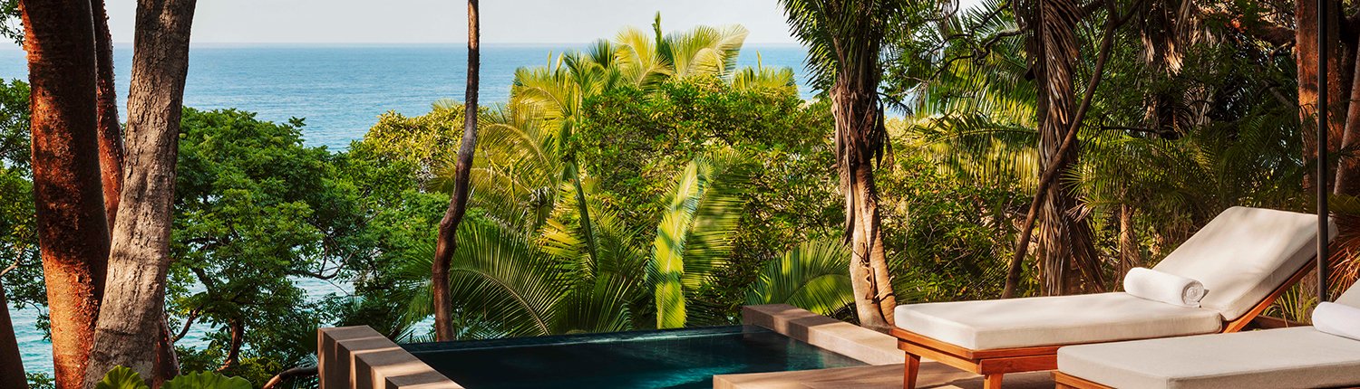 One&Only Mandarina Ocean Cliff Villa Terrace View