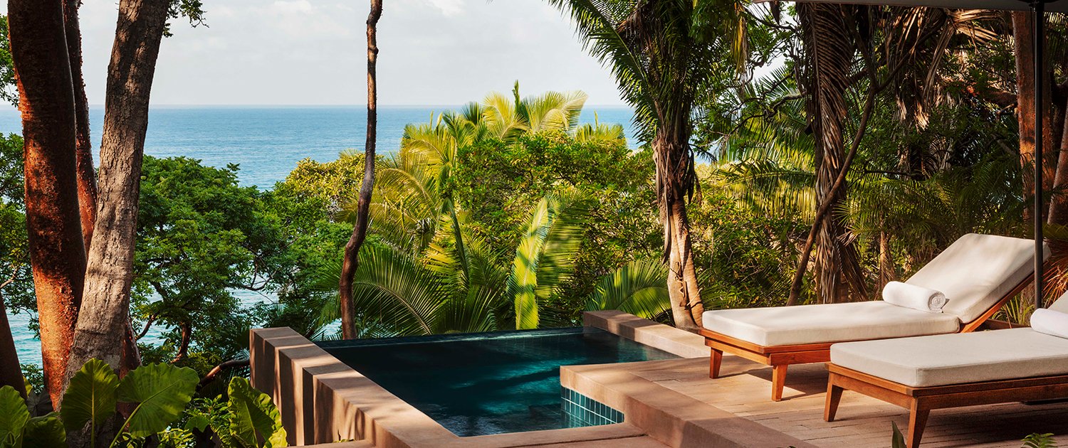 One&Only Mandarina Ocean Cliff Villa Terrace View