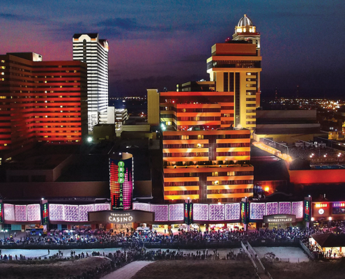 Tropicana Atlantic City - Facade Exterior at Night