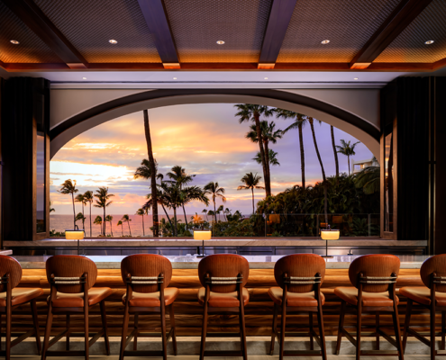 Fairmont Kea Lani, Maui - Pilina Bar at Golden Hour