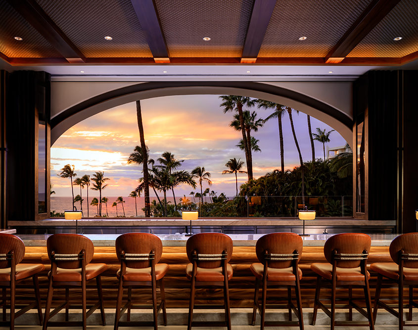 Fairmont Kea Lani, Maui - Pilina Bar at Golden Hour
