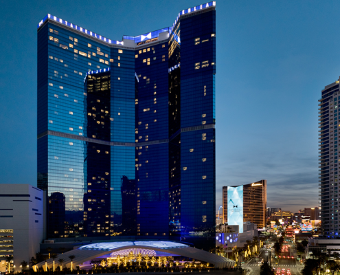 Fontainebleau Las Vegas - Aerial of Exterior of Hotel