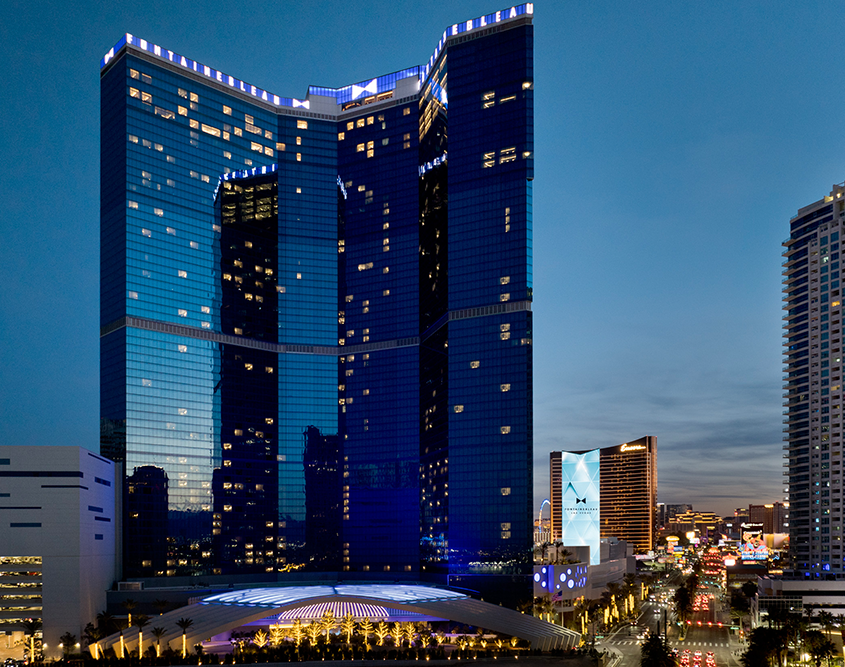 Fontainebleau Las Vegas - Aerial of Exterior of Hotel