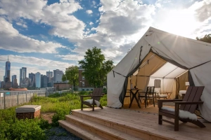 Collective Governors Island - Journey Tent with City View