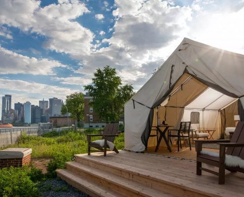 Collective Governors Island - Journey Tent with City View