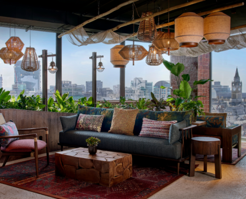 Treehouse Hotel Manchester - Lounge with City View Treehouse Hotel Manchester - Lounge with City View