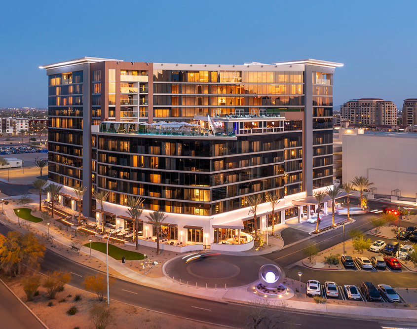 Caesars Republic Scottsdale - Exterior at Dusk