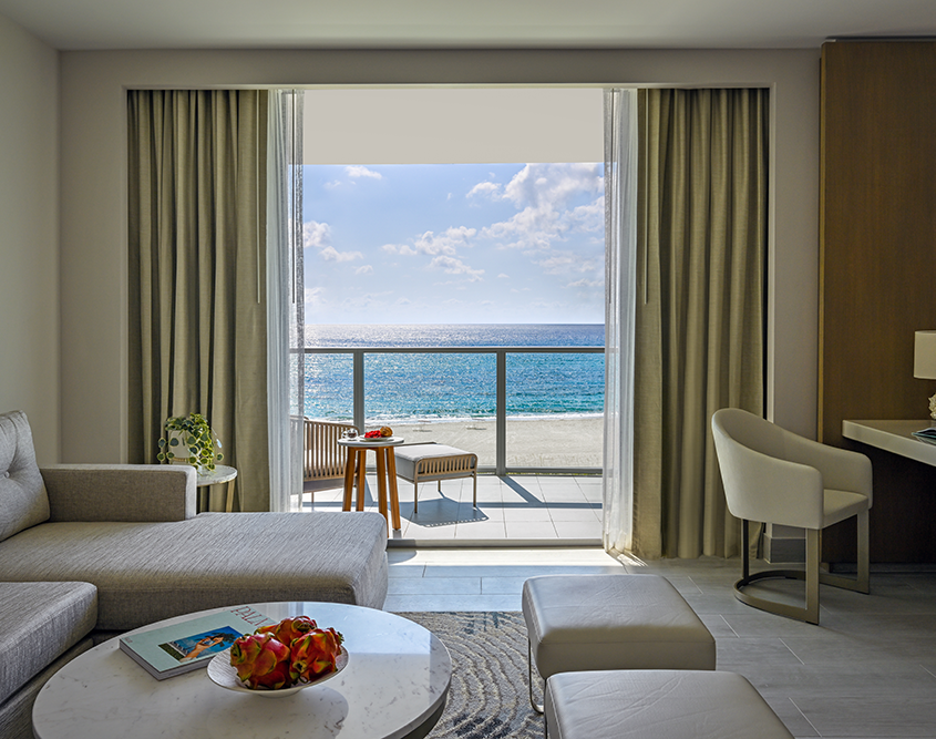 Amrit Ocean Resort Oceanfront Living Room