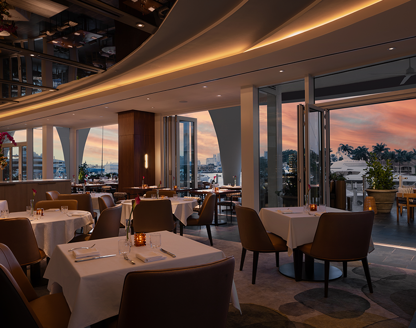 Pier Sixty-Six - Calusso Dining with Marina Views