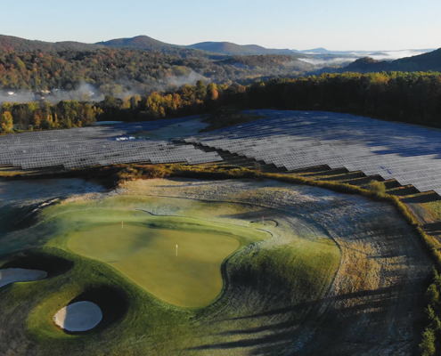 Grand Cascades Lodge at Crystal Springs Resort - Golf Course with Solar Field