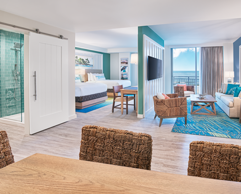 Margaritaville Beach Hotel Jacksonville Beach - 2 Queen Bedroom with Kitchen & Living Room