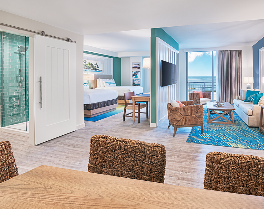 Margaritaville Beach Hotel Jacksonville Beach - 2 Queen Bedroom with Kitchen & Living Room