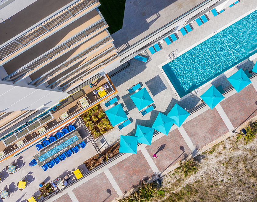 Margaritaville Beach Hotel Jacksonville Beach - Aerial view of Pool