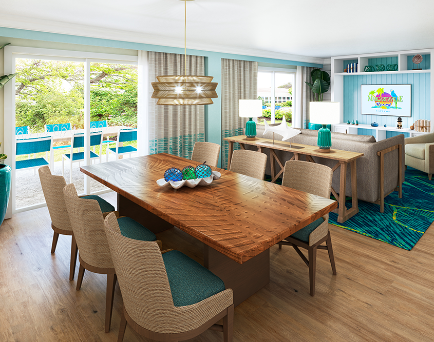 Margaritaville Resort Cape Cod - Presidential Suite Living Room