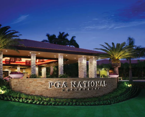 PGA National Resort & Spa - Entrance at Dusk