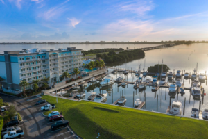 Compass Hotel Anna Maria Sound - Exterior of Property with Boat Dock