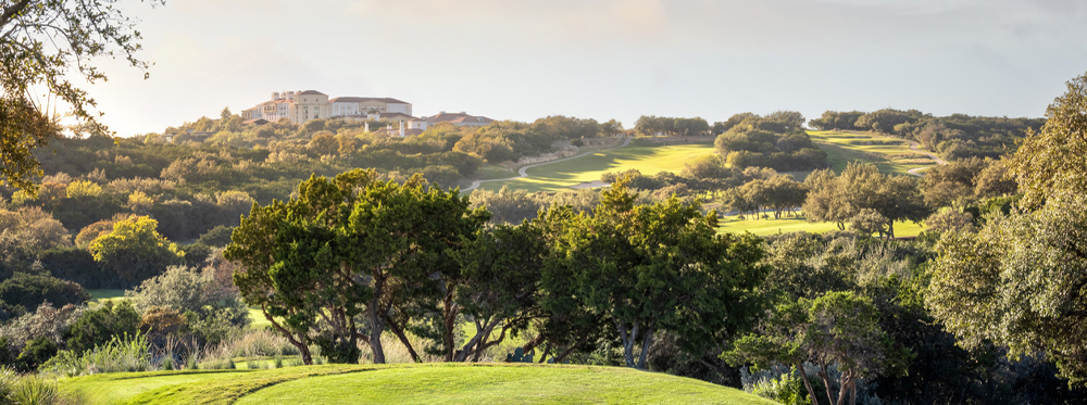 La Cantera Resort & Spa Golf Course in the day time. One of the nicest luxury golf resorts in Texas.