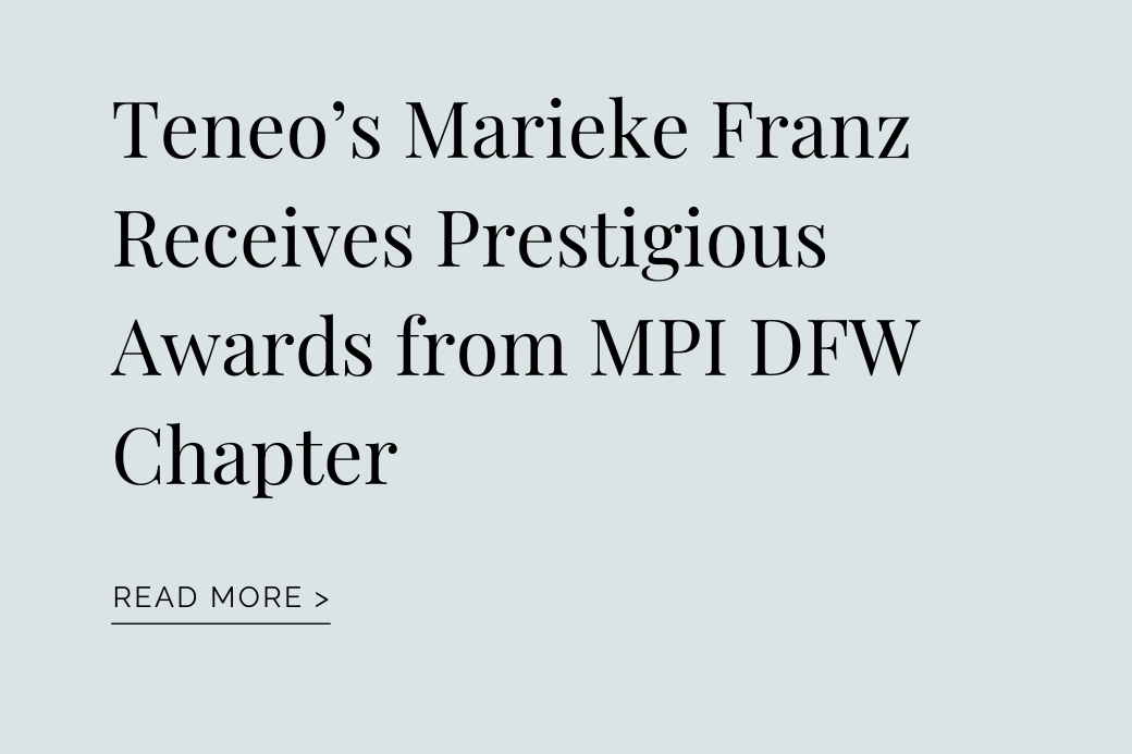 Marieke Franz Receives Prestigious Awards from MPI DFW Chapter