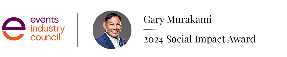 Events Industry Council Logo Gary Murakami Honored with 2024 Social Impact Award