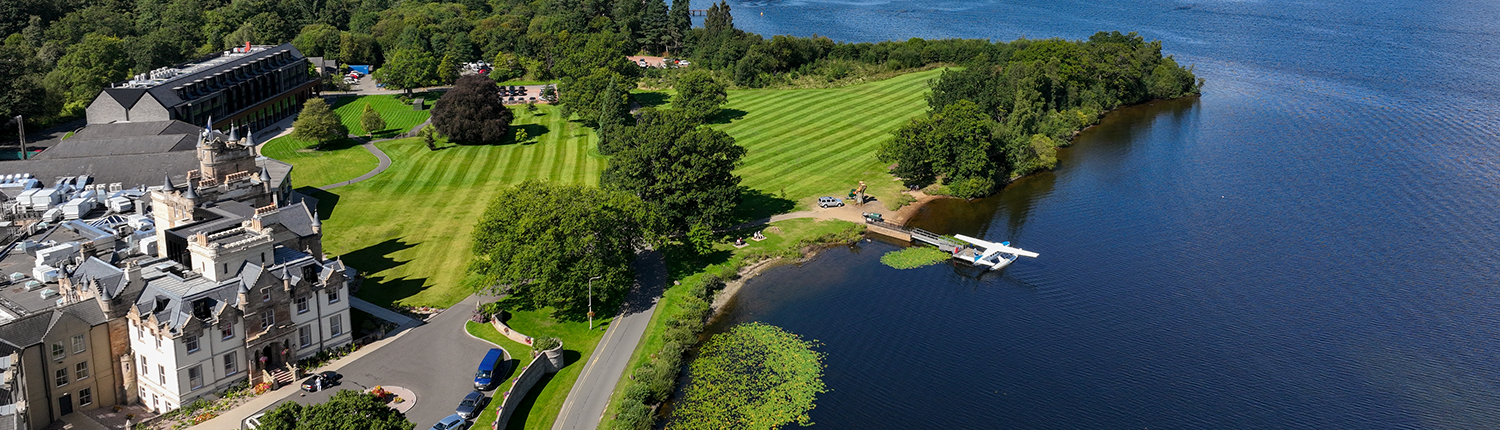 Cameron House on Loch Lomond - Cameron House Loch Aerial View