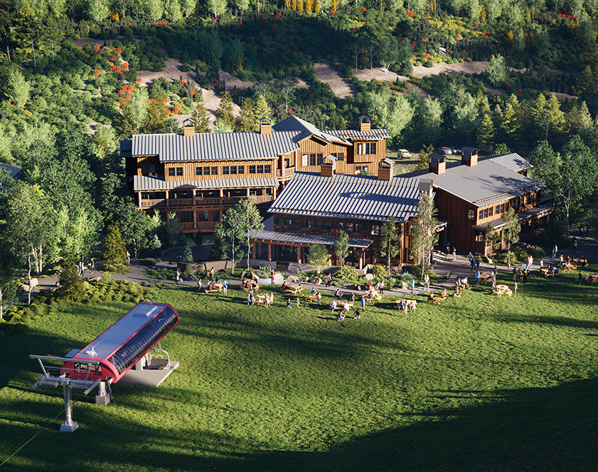 Sundance Mountain Resort - Aerial view of Property