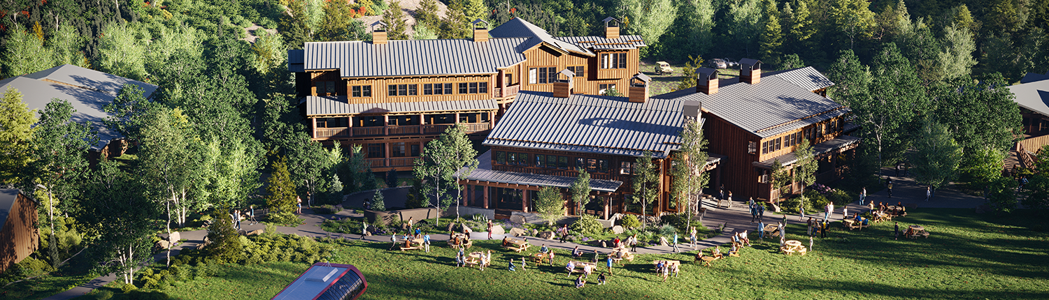 Sundance Mountain Resort - Aerial view of Resort