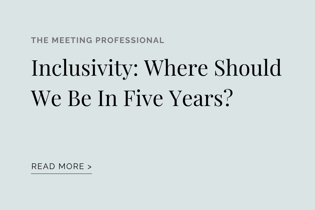 MPI: Inclusivity: Where should we be in five years?