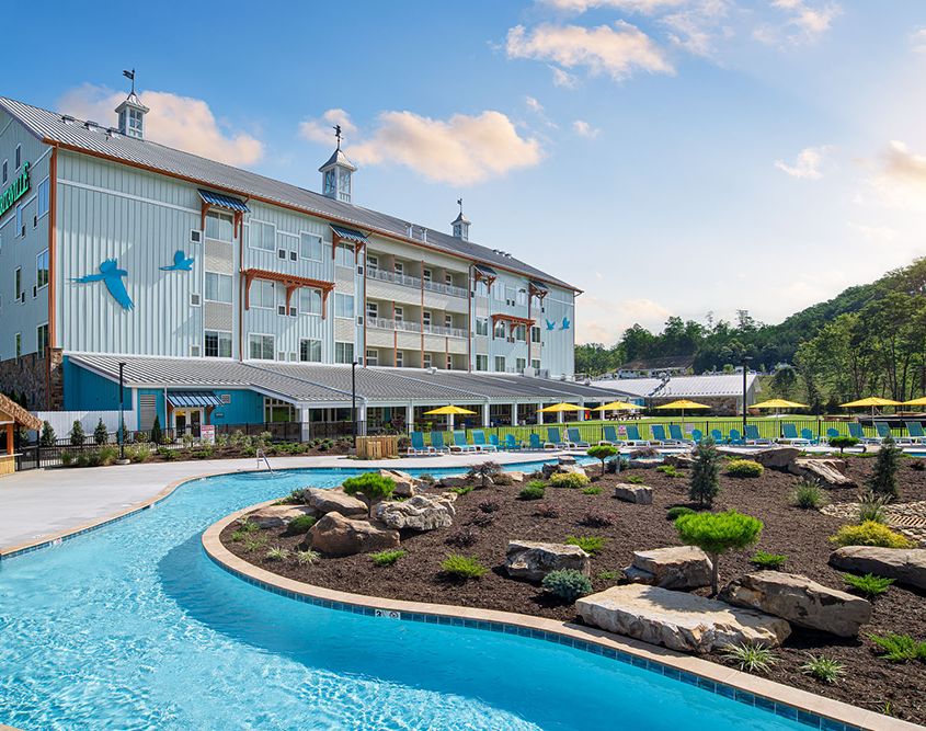 The Lodge at Camp Margaritaville - Back of Property & Pool