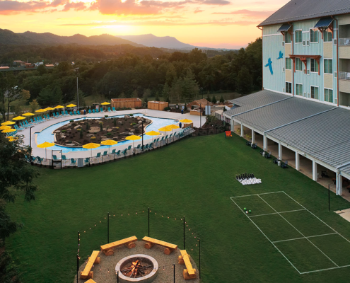 The Lodge at Camp Margaritaville - Fireplace & Pool