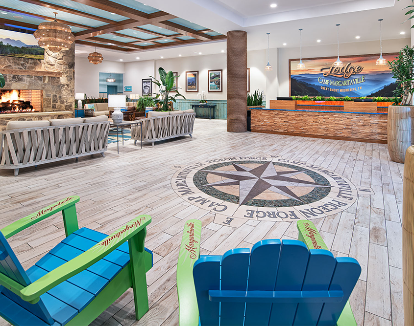 The Lodge at Camp Margaritaville - Lobby & Check in Counter