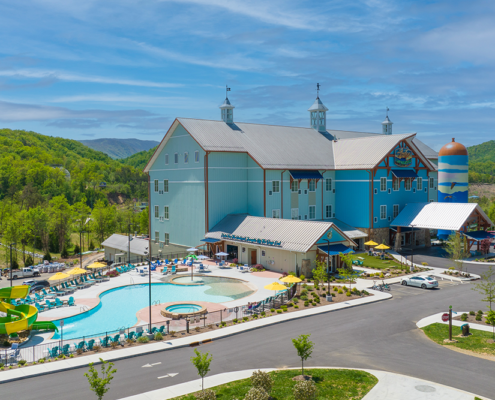 The Lodge at Camp Margaritaville - Poolside Exterior View