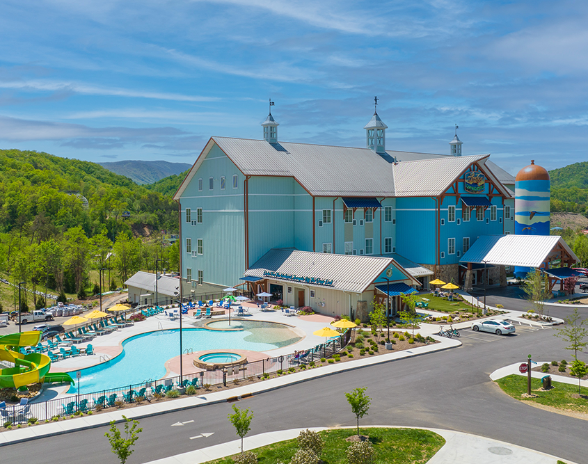 The Lodge at Camp Margaritaville - Poolside Exterior View