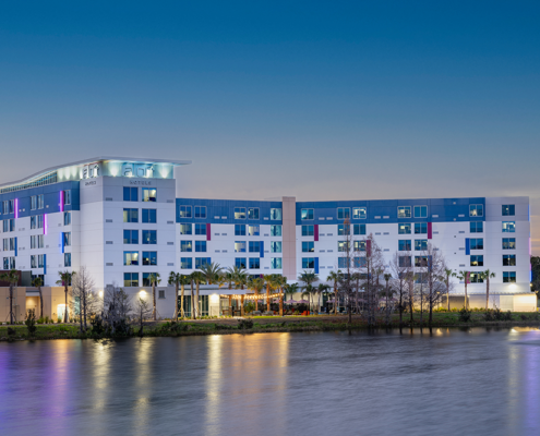 Aloft Lake Nona - Exterior at Dusk