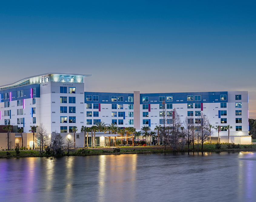 Aloft Lake Nona - Exterior at Dusk