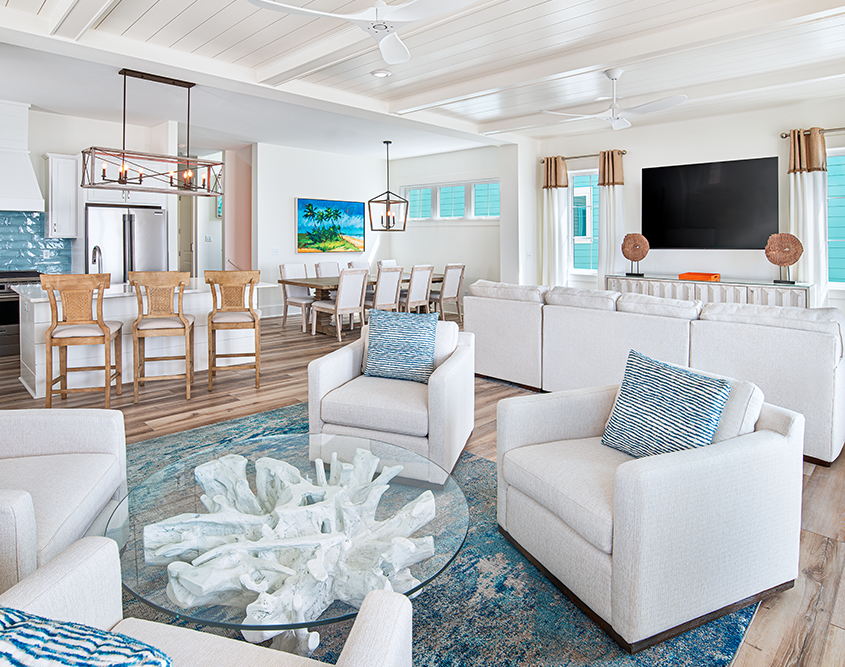 Margaritaville Beach Cottage Resort Panama City Beach - Beachside Villas Oasis Living Area