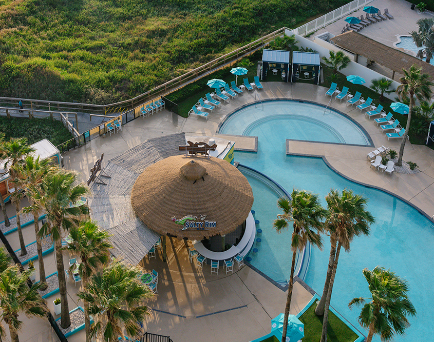 Margaritaville Beach Resort South Padre Island - Aerial View of the Pool