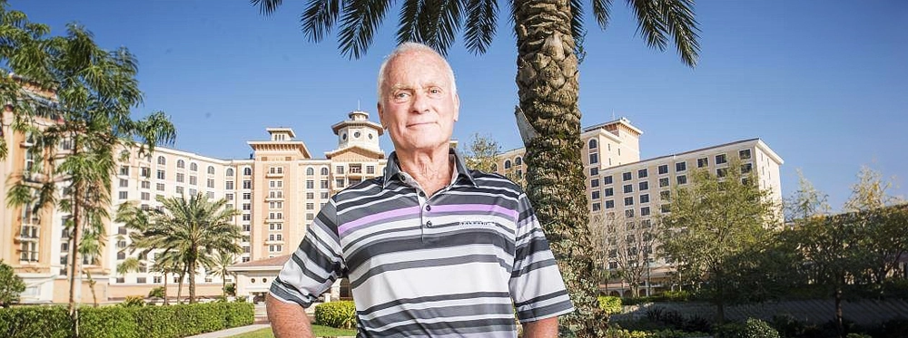 Harris Rosen in front of hotel