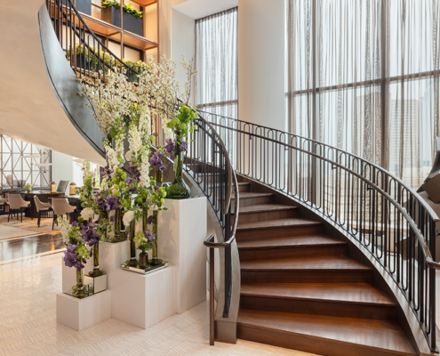 Raffles Boston - Sky Lobby Grand Staircase