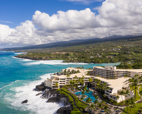 Aerial view of the OUTRIGGER Kona Resort & Spa