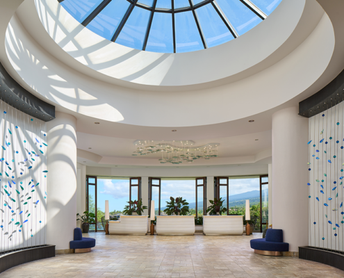 The lobby of the OUTRIGGER Kona Resort & Spa