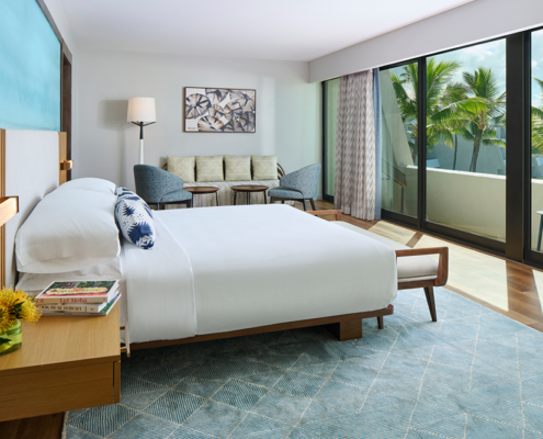 Presidential Suite bedroom at OUTRIGGER Kona Resort & Spa