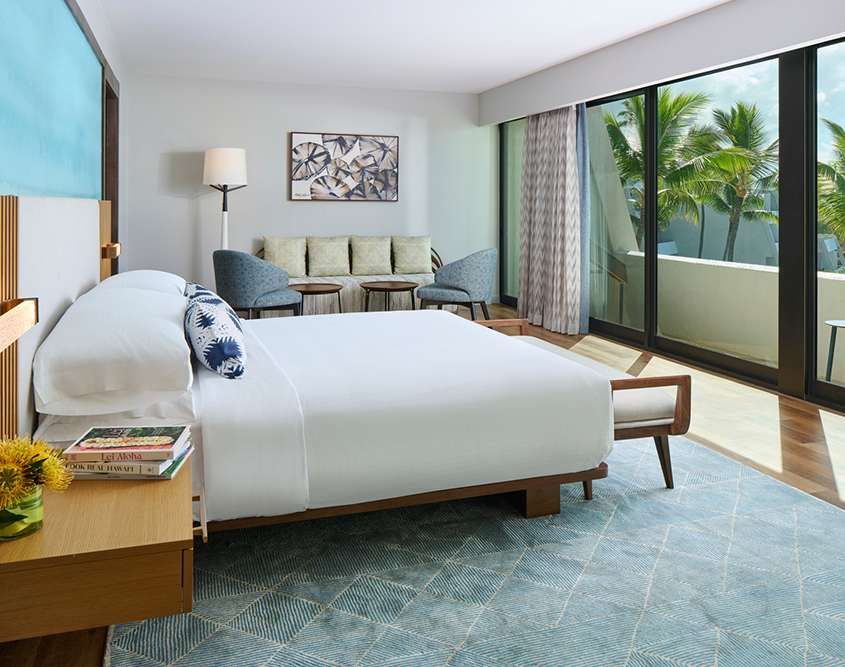 Presidential Suite bedroom at OUTRIGGER Kona Resort & Spa