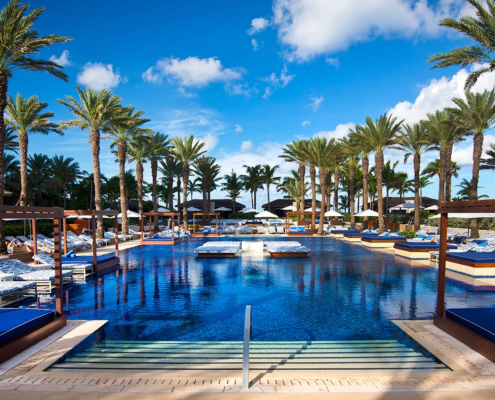 Atlantis Paradise Island Bahamas poolside view