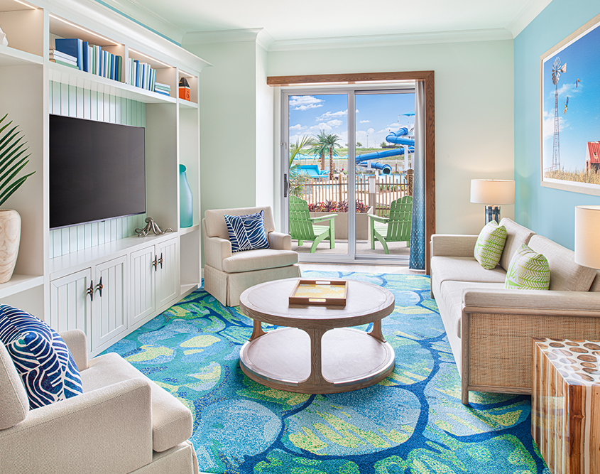 Margaritaville Hotel Kansas City - Premium King Suite Living Room