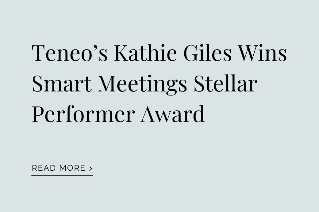 Teneo’s Kathie Giles Wins Smart Meetings Stellar Performer Award