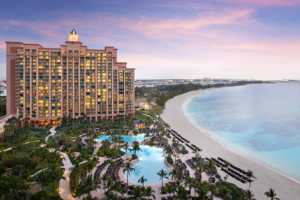 The Cove at Atlantis Paradise Island - Aerial at Dusk