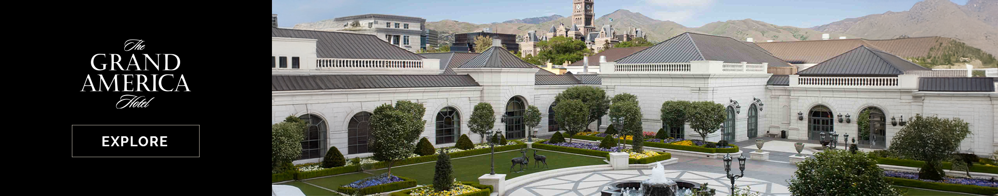 The Grand America Hotel Banner