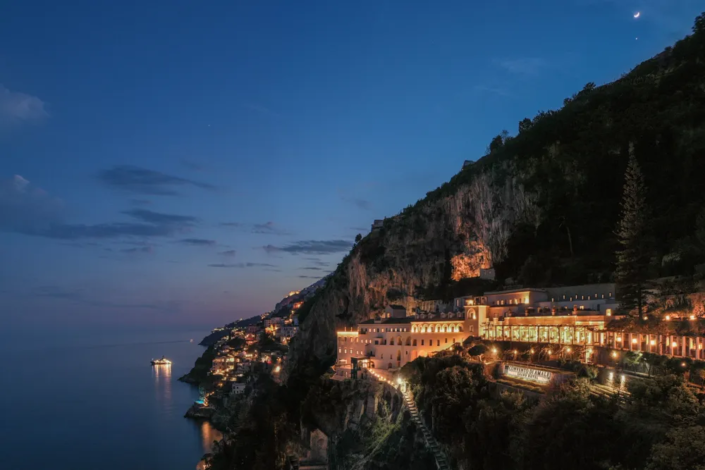 Anantara Convento di Amalfi Grand Hotel - Aerial Shot at Night