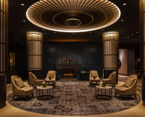 Anantara Grand Hotel Krasnapolsky Amsterdam - Lobby Lounge with Fireplace